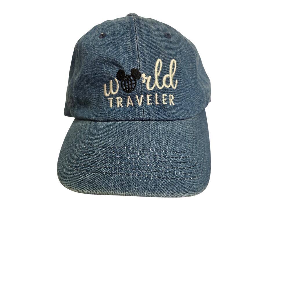 Denim Disney World Traveler Adjustable Ball Cap